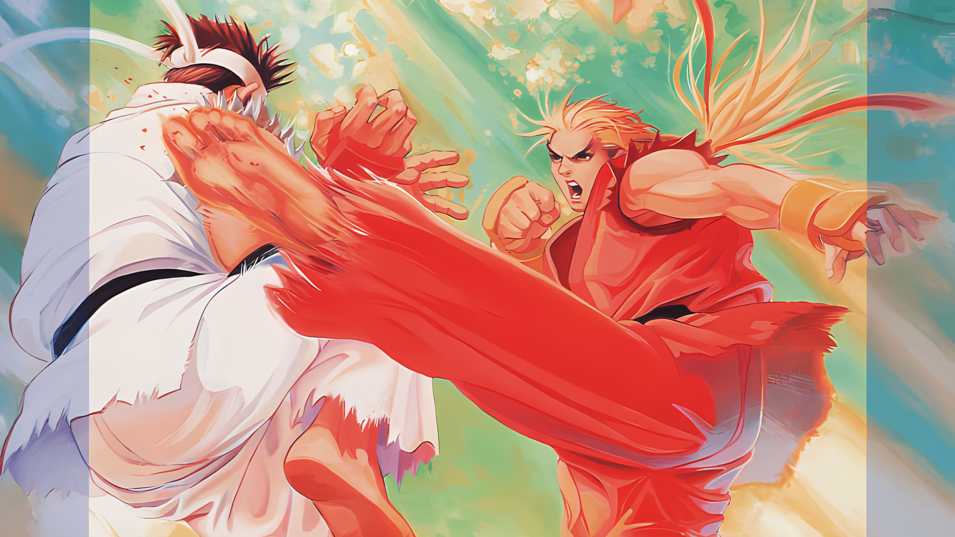 Illustration of Street Fighter Alpha