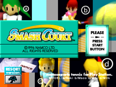 Namco Tennis Smash Court - Screenshot - Game Title (Japan) - 640x480