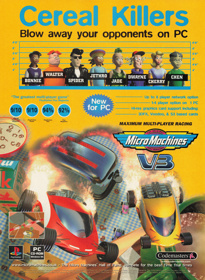 Micro Machines V3 - Advertisement Flyer - Front (United Kingdom) - 1610x2200