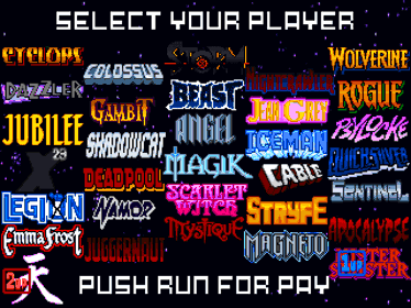 X-Men: The Arcade Game (Remake Version) [Special Edition] - Screenshot - Game Select (World) - 960x720