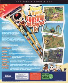 Sim Theme Park - Box - Back (France) - 655x800