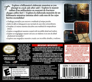 Safecracker: The Ultimate Puzzle Challenge! - Box - Back (North America) - 768x680