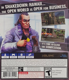 Shakedown: Hawaii - Box - Back (North America) - 928x1080