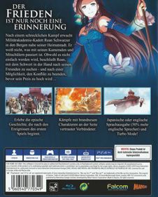 The Legend of Heroes: Trails of Cold Steel II - Box - Back (Germany) - 644x800