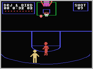 Julius Erving and Larry Bird Go One-on-One - Screenshot - Gameplay (North America) - 256x192