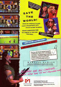 Spitting Image: The Computer Game - Box - Back (United Kingdom) - 574x820
