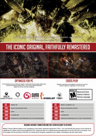 Gears of War: Reloaded - Fanart - Box - Back (North America) - 1521x2152