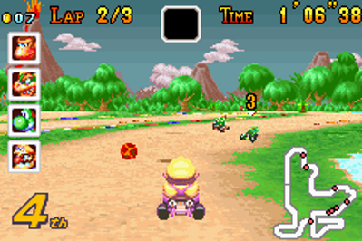 Mario Kart: Super Circuit - Screenshot - Gameplay (World) - 240x160