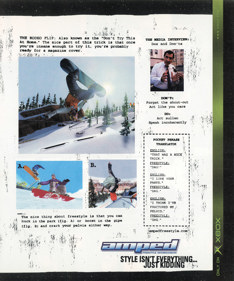 Amped: Freestyle Snowboarding - Advertisement Flyer - Front (United States) - 1835x2200