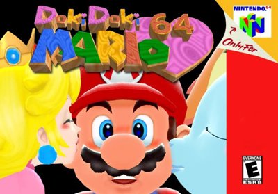 Doki Doki Mario 64 - Box - Front (North America) - 716x500