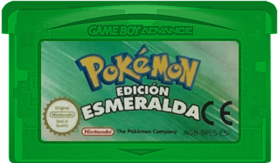 Pokémon Emerald Version - Cart - Front (Spain) - 318x187