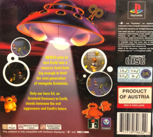 Attack of the Saucerman! - Box - Back (United Kingdom) - 823x736