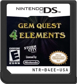 Gem Quest: 4 Elements - Cart - Front (North America) - 517x564