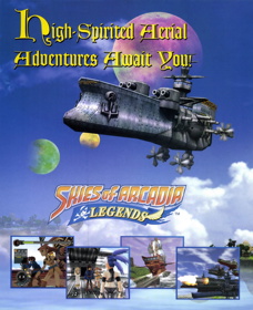 Skies of Arcadia: Legends - Advertisement Flyer - Front (United States) - 1846x2268