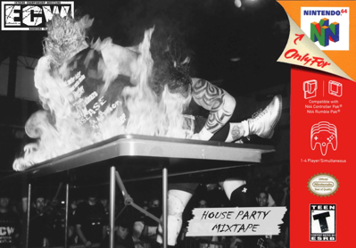 ECW House Party Mixtape - Fanart - Box - Front (North America) - 2094x1458