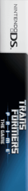 Transformers Prime: The Game - Box - Spine (North America) - 125x827