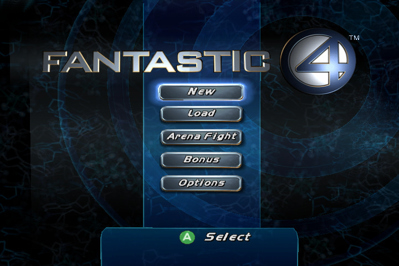 Fantastic 4 - Screenshot - Game Select (World) - 720x480