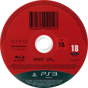 Hitman: Absolution - Disc (Europe) - 500x500