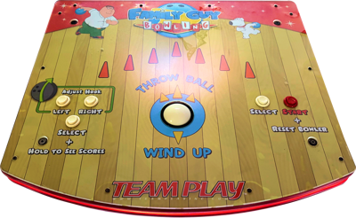 Family Guy Bowling - Arcade - Control Panel (United States) - 4695x2891