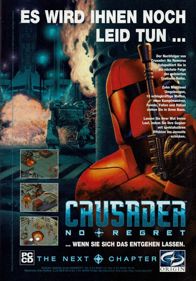 Crusader: No Regret - Advertisement Flyer - Front (Germany) - 559x800
