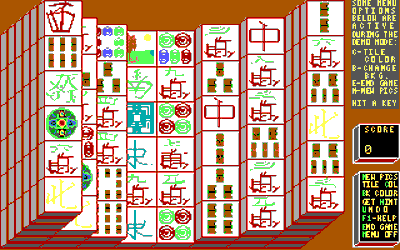 Moraff's Morejongg - Screenshot - Gameplay (World) - 320x200