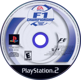 F1 Championship Season 2000 - Disc (North America) - 769x760