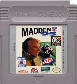 Madden 95 - Cart - Front (North America) - 992x1078