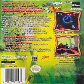 Earthworm Jim - Box - Back (North America) - 640x644
