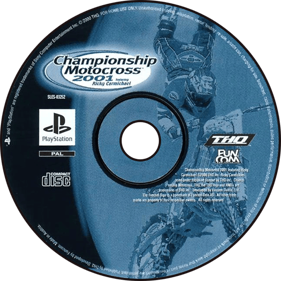 Championship Motocross 2001 featuring Ricky Carmichael - Disc (Europe) - 700x700