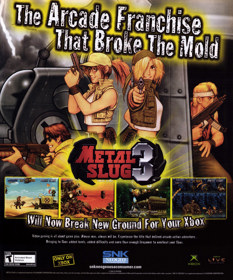 Metal Slug 3 - Advertisement Flyer - Front (United States) - 1904x2290