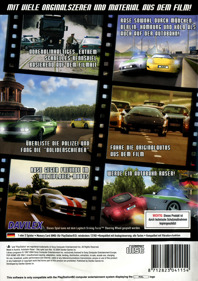 Autobahn Raser: Das Spiel zum Film - Box - Back (Germany) - 1410x2000
