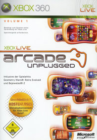 Xbox Live Arcade Unplugged: Volume 1 - Box - Front (Germany) - 600x859