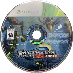 Earth Defense Force 2025 - Disc (North America) - 1128x1120