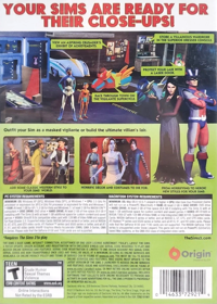 The Sims 3: Movie Stuff - Box - Back (North America) - 990x1388
