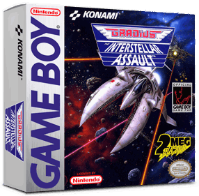Gradius: The Interstellar Assault - Box - 3D (North America) - 1016x998