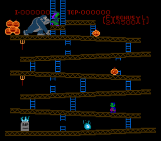 Spooky Kong - Screenshot - Gameplay (World) - 256x224