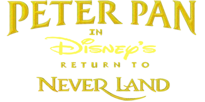 Disney's Peter Pan in Return to Never Land - Clear Logo (North America) - 600x300