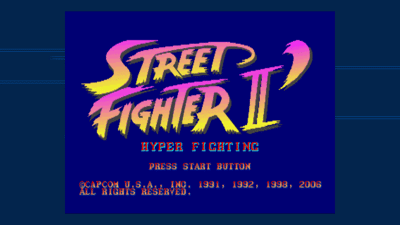 Street Fighter II: Hyper Fighting - Screenshot - Game Title (World) - 1280x720