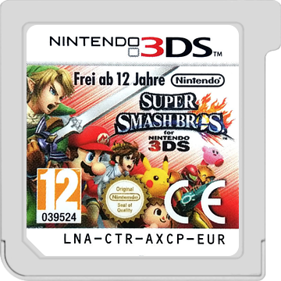 Super Smash Bros. for Nintendo 3DS - Cart - Front (Europe) - 360x360