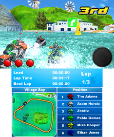 Aqua Moto Racing 3D - Screenshot - Gameplay (North America) - 400x480