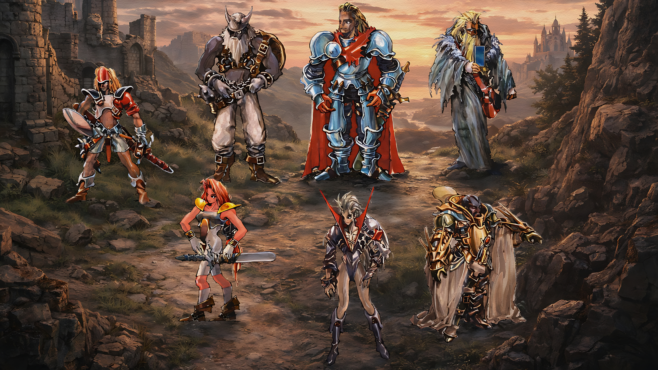 Illustration of Ogre Battle: The March of the Black Queen