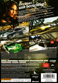 Need for Speed: Most Wanted (2005) - Box - Back (Germany) - 3025x4268
