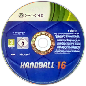 Handball 16 - Disc (Germany) - 749x749