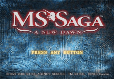 MS Saga: A New Dawn - Screenshot - Game Title (North America) - 640x448