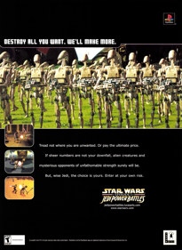 Star Wars: Episode I: Jedi Power Battles - Advertisement Flyer - Front (United States) - 1605x2200