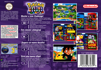 Pokémon Puzzle League - Box - Back - Reconstructed (Europe) - 1506x1045