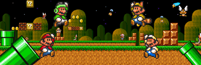 Super Mario 4 Jugadores - Fanart - Background (World) - 1920x620