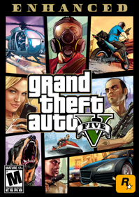 Grand Theft Auto V Enhanced - Box - Front (World) - 1063x1500