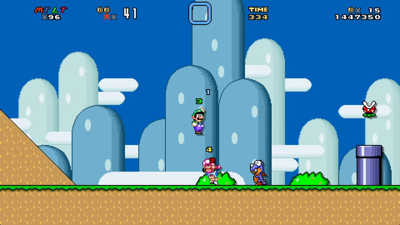 Super Mario World Remastered - Screenshot - Gameplay (World) - 1280x720