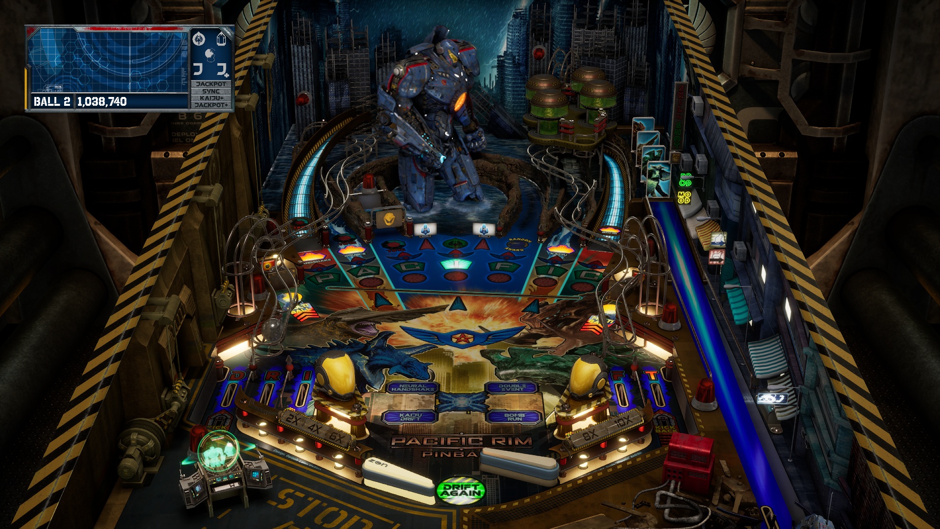 Illustration of Pacific Rim Pinball